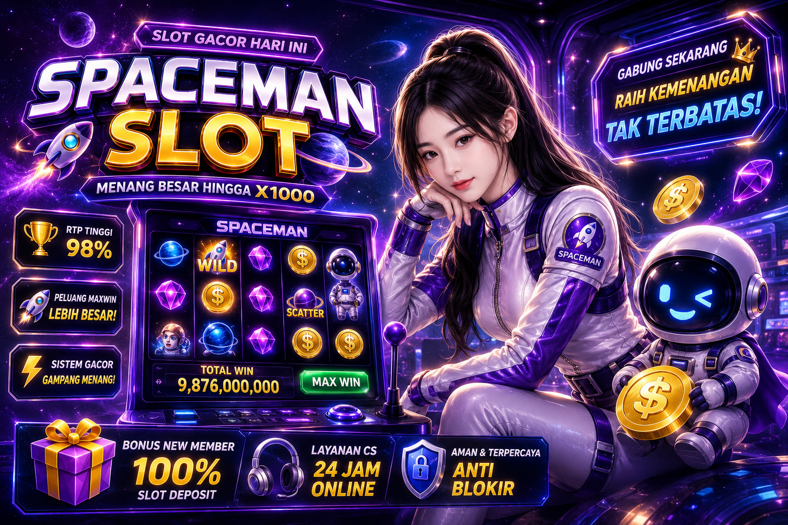 Spaceman Slot Memiliki Gameplay yang Praktis dan Menarik untuk Dinikmati